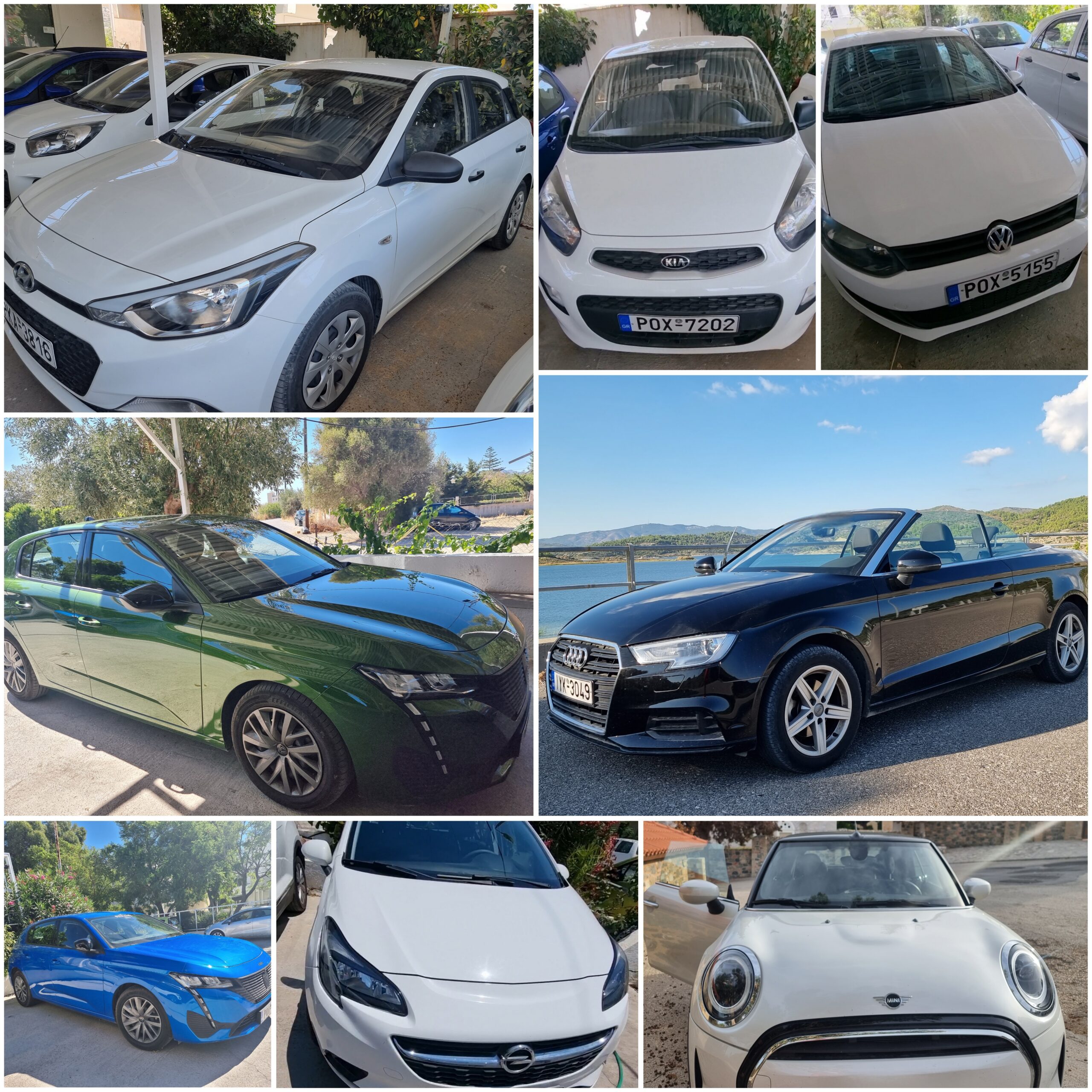 Выбор машин на родос